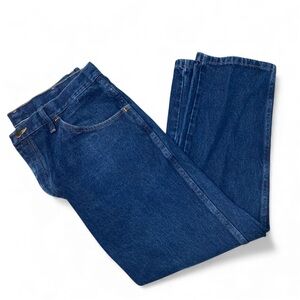 Men’s Rustler Denim Blue Jeans Size 38x29 (a little wear)